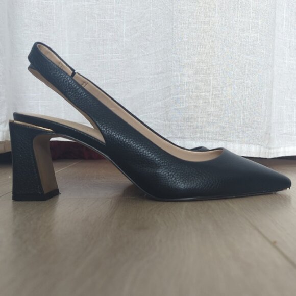 Vince Camuto “Hamden” Slingback Leather Heels – Size 7 / EU 37.5 – Near New - Picture 3 of 6